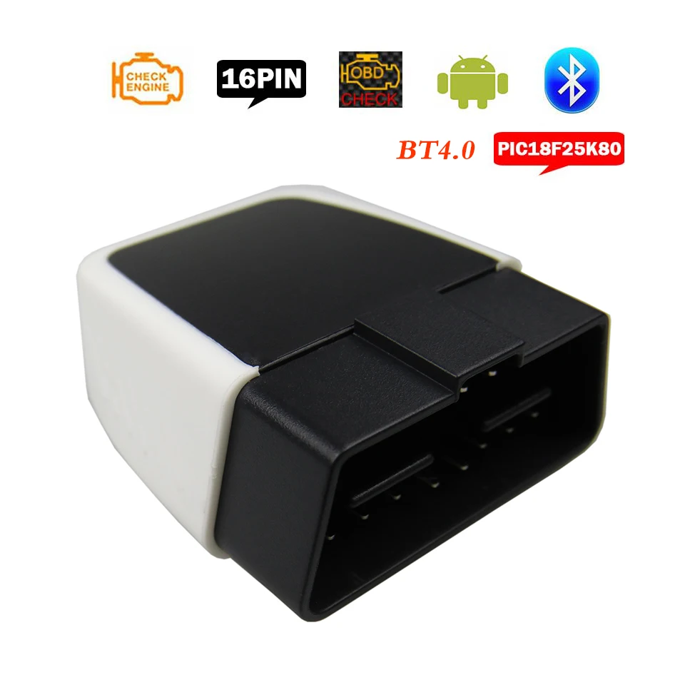 Автомобильный диагностический сканер Elm327 25k80 Bluetooth адаптер OBDII 327 для