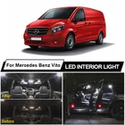 Canbus Нет Ошибка светодиодный чтения купол багажник светильник комплект для Мерседес Бенц Вито W638 W639 W447 1996-2018 автомобильные аксессуары для светильников