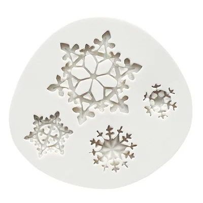 

Snowflake Shape Silicone Fondant Chocolate Resin Sugarcraft Ornaments Mold For Pastry Cup Cake Decorating Kitchen Tool