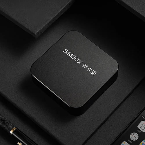 Black Glocalme Simbox Multi 4 SIM двойной режим ожидания 4G роуминг адаптер для iPhone Android нет необходимости носить работу wi-Fi данные для совершения звонков SMS - Цвет: Black