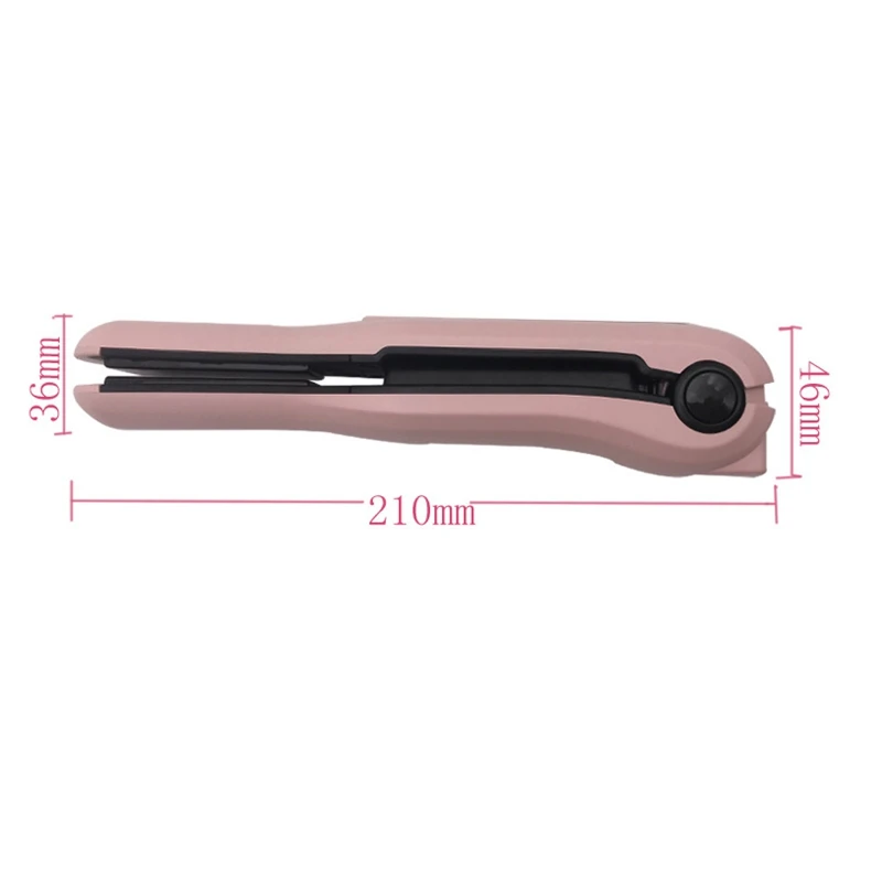

Portable Cordless Hair Straightener for Travel Mini USB Rechargeable Flat Iron