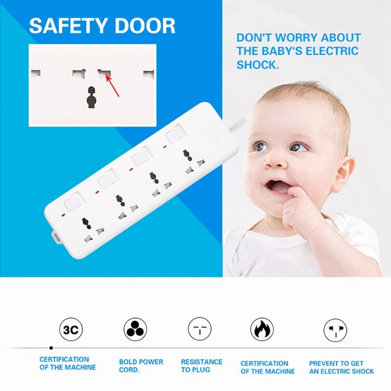 Сетевой удлинитель с защитой от перенапряжения 4 розетки независимыми