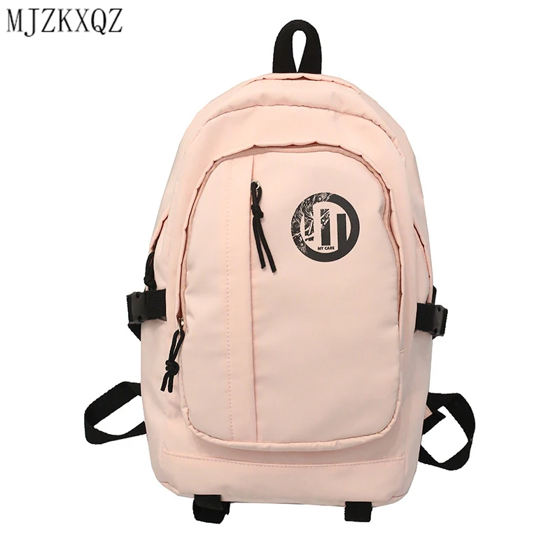 

MJZKXQZ Women Nylon Backpack For School Teenagers Girls Large Capacity Bags College Wind Travel Bag Ladies Waterproof Mochilas