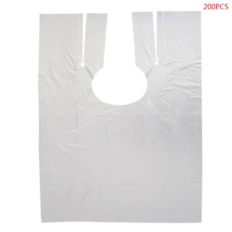 

200 Pcs Hair Cutting Cape Disposable Hair Salon Capes Haircut Apron Salon Stylist Barber Tools Neck Shawl
