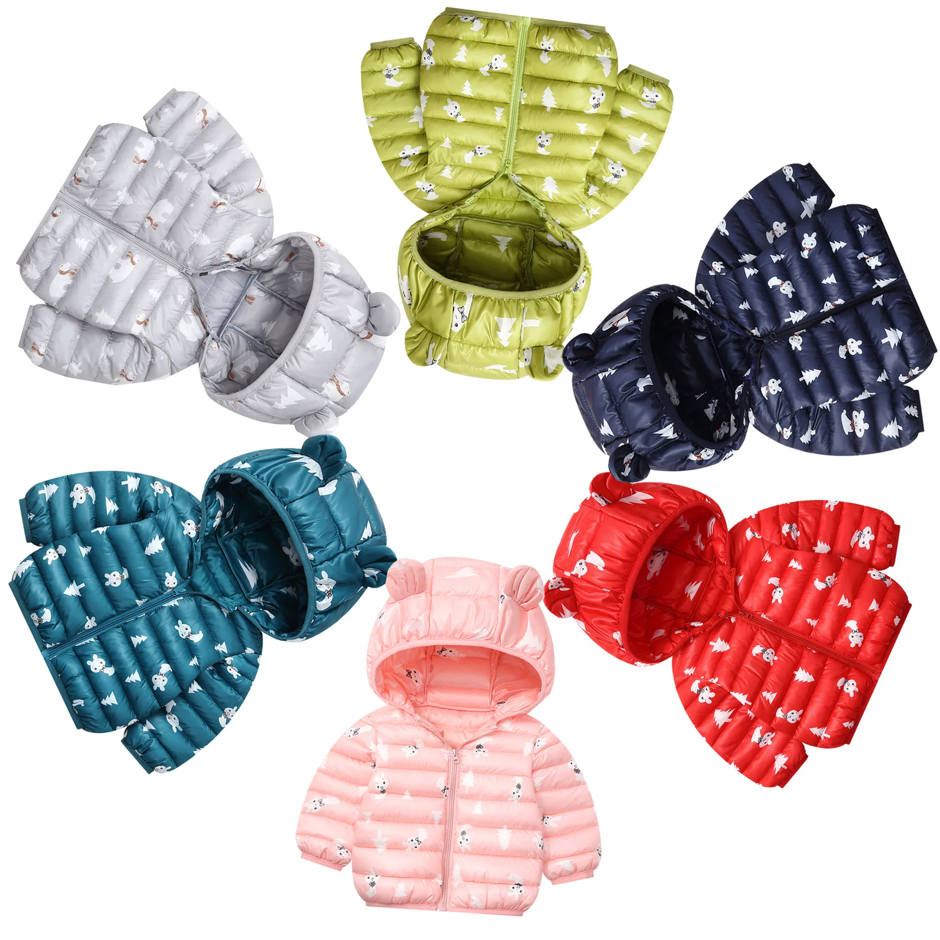 Зимние теплые пуховики для маленьких девочек и мальчиков от 1 до 5 лет Детская