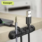 Органайзер для кабелей Essager, настольный держатель для кабеля USB, зажим для управления проводами для наушников, мышей, зарядного устройства