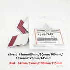 1 шт. серебристо-красный ABS для передней Головки Mitsubishi капота или заднего бампера багажника значок багажника эмблема логотип автостайлинг