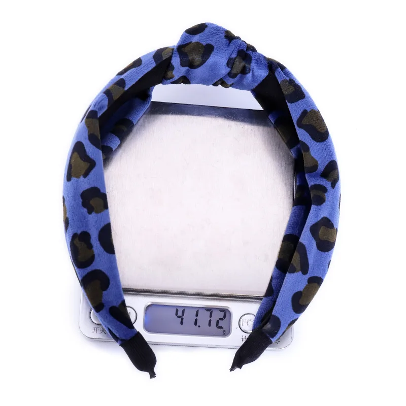 

Geebro Women New Fashion Bohemia Headband Leopard Cloth Hairband Adult Soft Female Casual Headwear Turban Hair Accessories