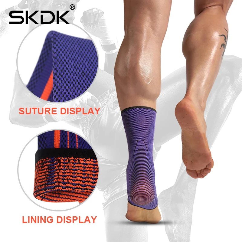 SKDK спортивный фиксатор голеностопа компрессионный хлопковый комфортный