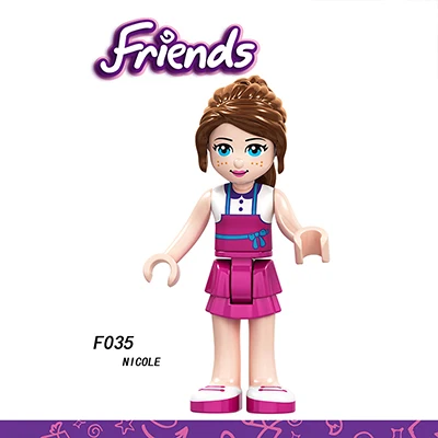 F4923 Сказочная принцесса город серия Золушка белый снег Кукла Эльза Playmobil Строительные блоки Друзья игрушки кирпичи для детей девочек - Цвет: F4923