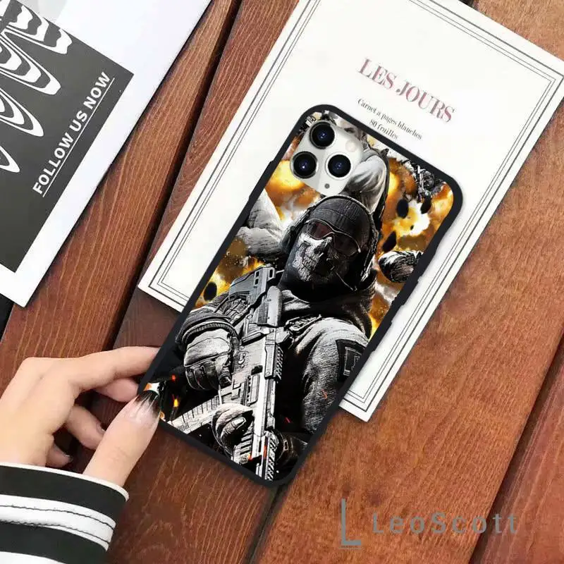 

call of duty shooting game Phone Case for iPhone 11 12 pro XS MAX 8 7 6 6S Plus X 5S SE 2020 XR Soft silicone