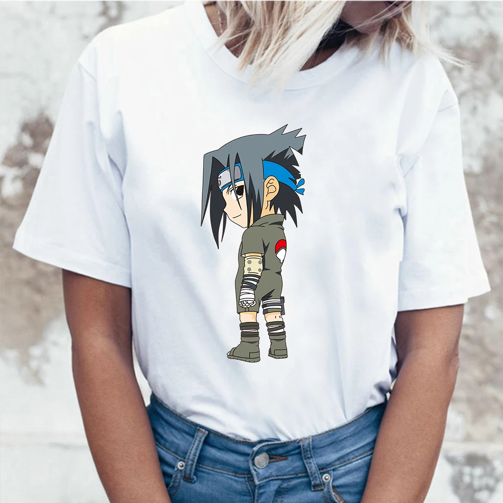 

Naruto Women T-shirt Gaara Uzumaki Naruto Kawaii T-shirts for Girls 2021 Short Sleeve Top Harajuku Cool Girl Aesthetic Clothes