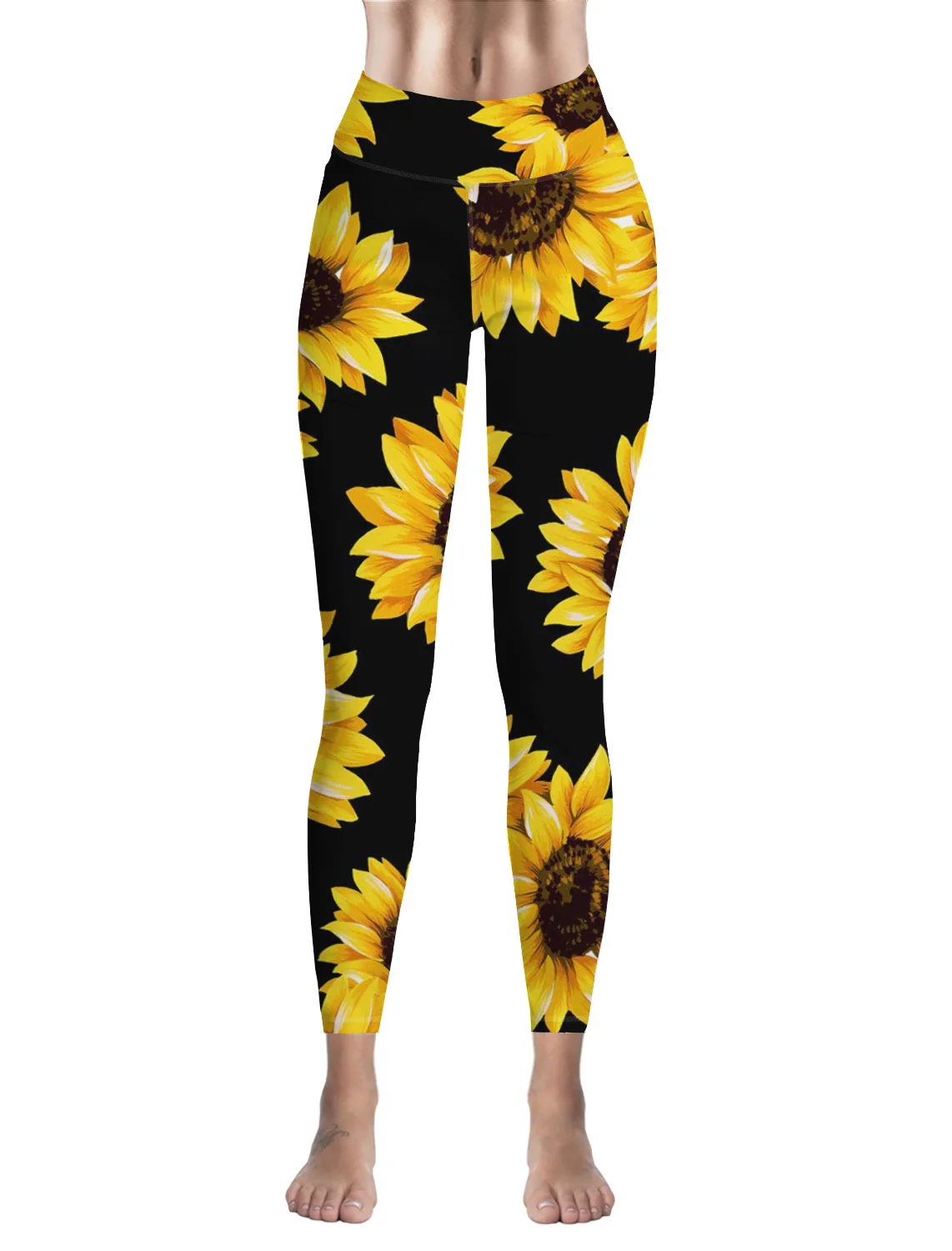 Леггинсы женские с эффектом пуш-ап повседневные натуральные желтые штаны для