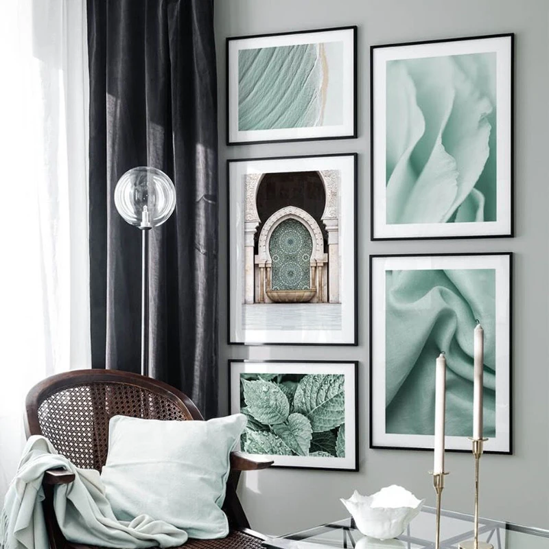 

Leaves Beach Architectural Landscape Nordic Home Decoration Print Posters And Prints Living Room Decorative Prints Wall Painting