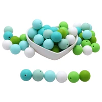 bobo box 12mm silicone beads 10pcs round food grade material for diy baby teething necklace nursing baby teether