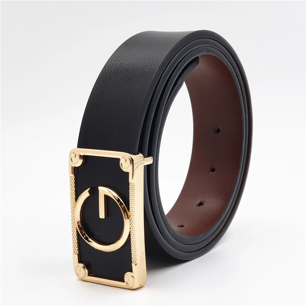 Ремень из натуральной воловьей кожи для мужчин и женщин Роскошный дизайнерский