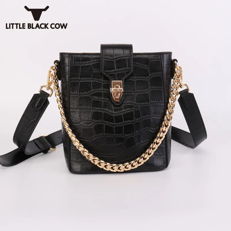 

Сумка-мешок женская, из натуральной кожи, с цепочкой