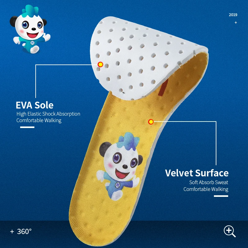 3ANGNI Mascot Memory Foam стельки для обуви EVA Дышащие женщин и мужчин желтые синие