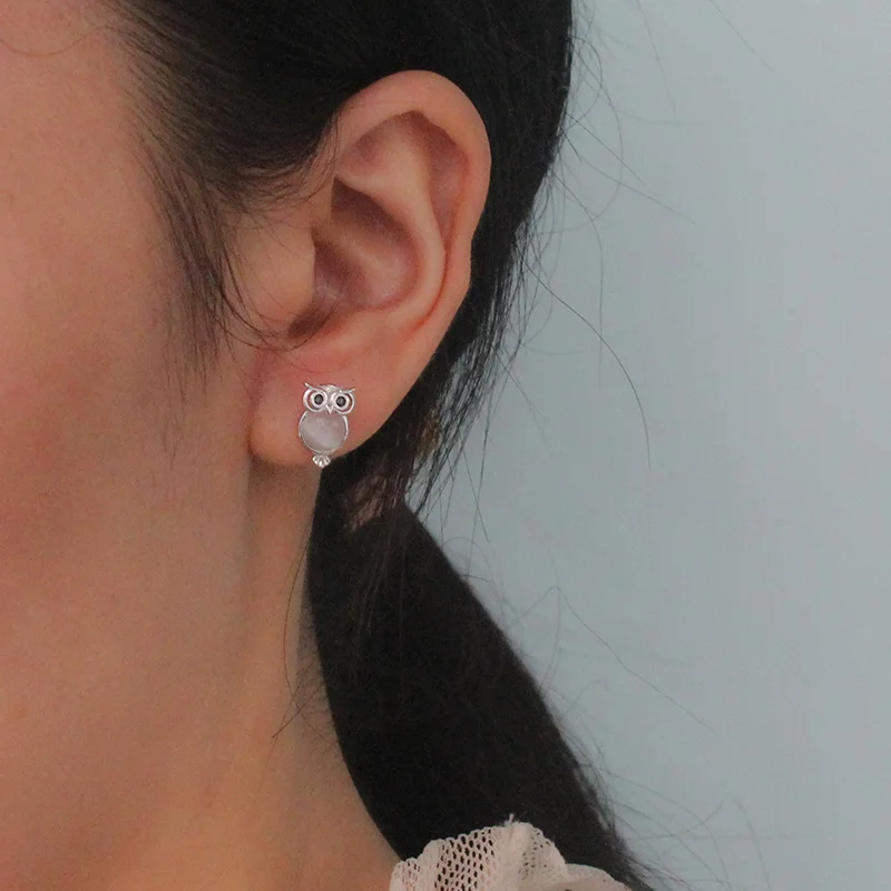 Женские серьги-гвоздики Trusta высокое качество чистое серебро 925 пробы модные