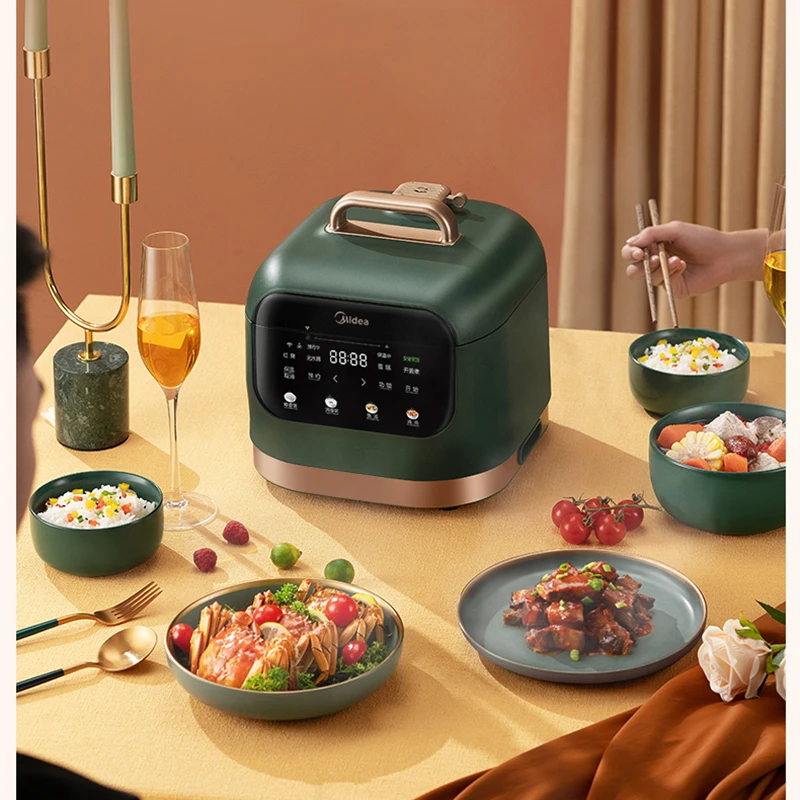 JRM0543 Electric Pressure Cooker Multi-function Retro Square Pot Smart Rice Hot Home Appliances 3L MY-YL30M5-711 | Бытовая техника