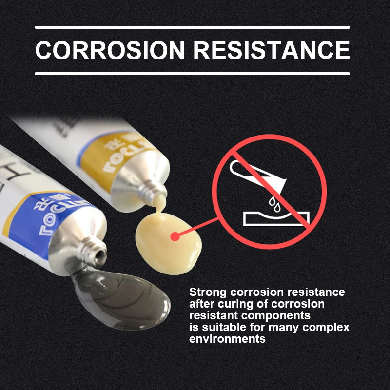 100 г A + B металлический клейкий для ремонта супер клей промышленный термостойкий