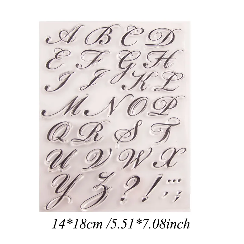 clear stamp digital Цветок марки Алфавит слова четкая прозрачная печать резиновые письмо силиконовый штамп с дизайном «девочка» уплотнение для скрапбукинга, День матери, день рождения - Цвет: clear stamp digital