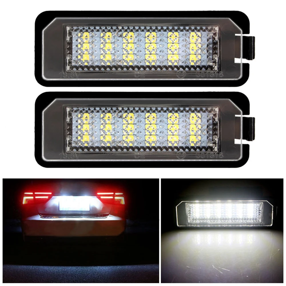 1 пара Универсальный 12V Светодиодные Автомобильные номер лицензии хвост пластина