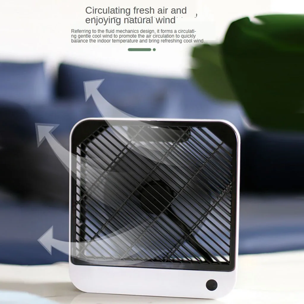 Перезаряжаемые мини вентилятор рабочий стол 2 мя скоростями нижняя Шум Батарея
