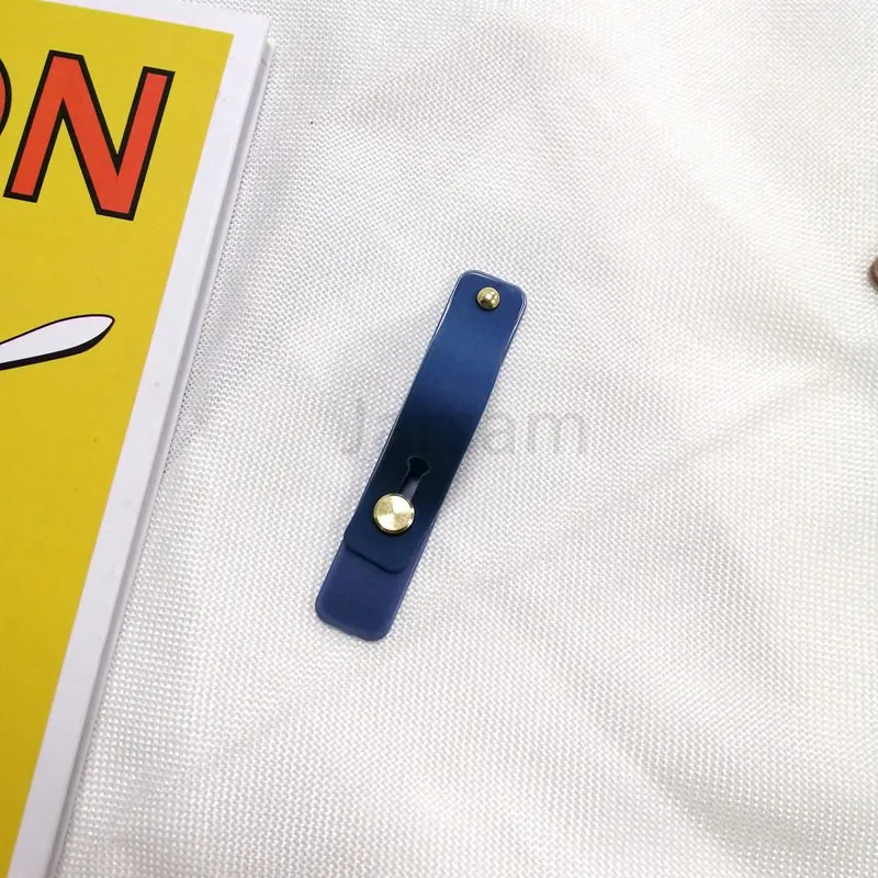 Navy blue Универсальный растягивающийся Кронштейн для мобильного телефона с рисунком стежка из мультфильма, чехол для телефона, подставка для телефона, автомобильный держатель для телефона - Цвет: Navy blue