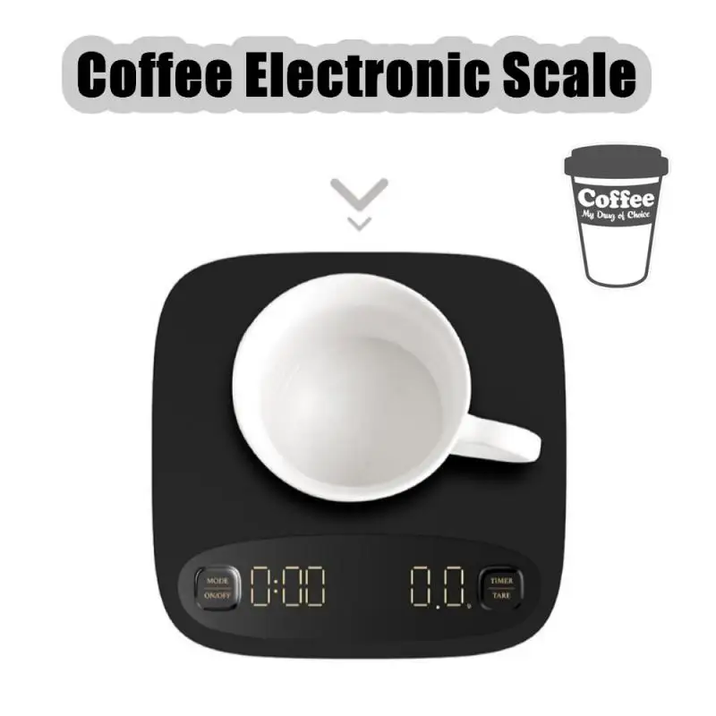 

Electronic Coffee Scale Hand-Grinding Coffee Automatic Timing Barista Tools LED Digital Coffee Scales Kitchen Counter Bar Scale