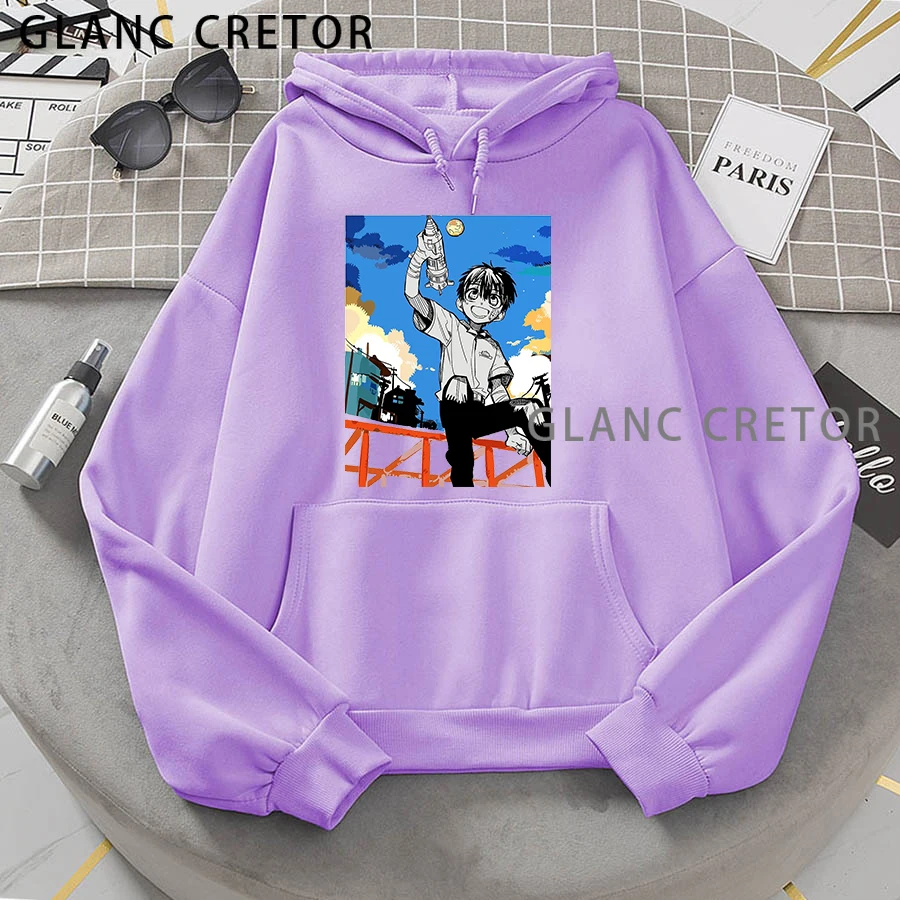 

Kawaii Toilet bound Hanako kun Hoodie Women Harajuku Ullzang Cartoon Pullover 90s Cute Printed Hoodie Pullover Female