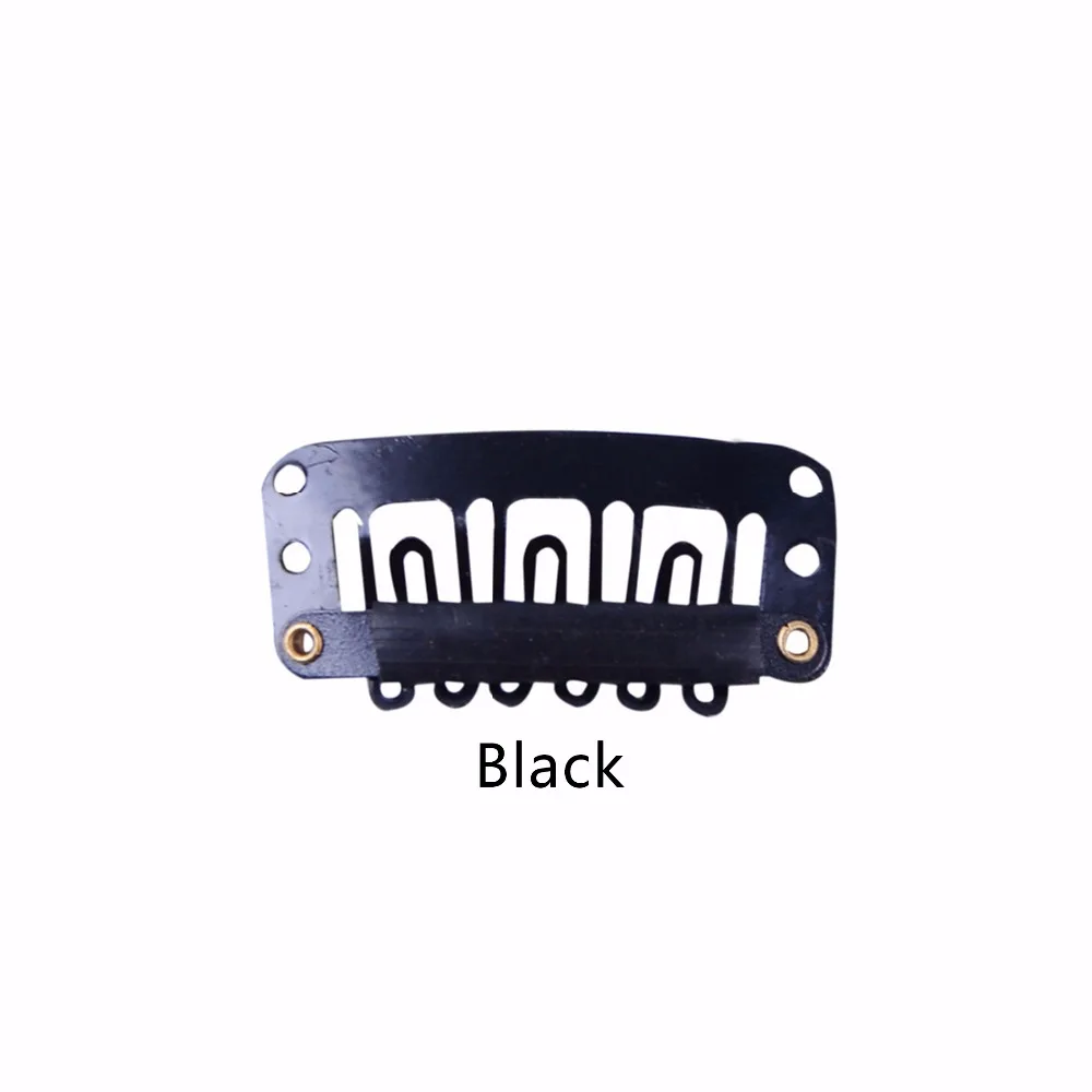 Зажимы для париков U-образной формы наращивания волос 20 шт. с силиконовой задней