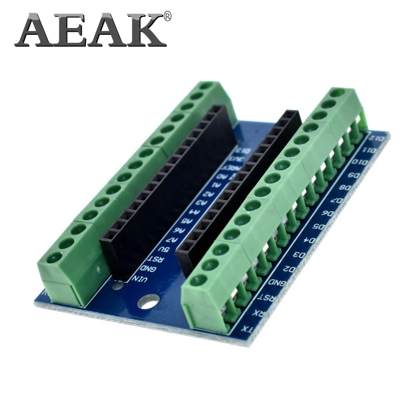 AEAK Стандартный терминал плата адаптера для Arduino Nano 3,0 V3.0 AVR ATMEGA328P ATMEGA328P-AU модуль расширения Shiled модуль