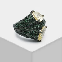 amorita boutique irregular color matching design fashion ring