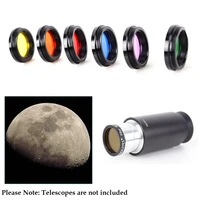 6pcs astronomical telescope filter 1 25 inches31 7 mm red orange yellow green blue purple nebula filter lens moon filter