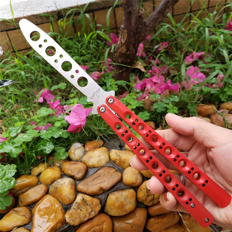 Поворотный нож-бабочка новая ось втулка BM40 красная краска не острый лезвие для