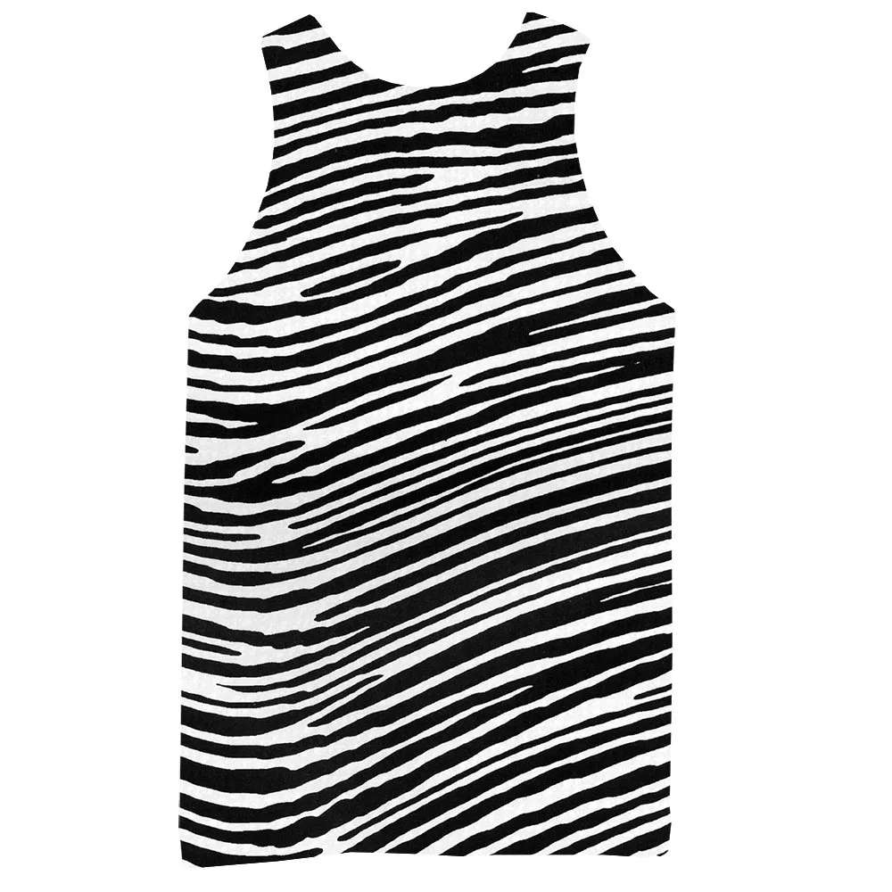 

Men's Graphic Tank Top 3D Print Sleeveless Pattern Top Black Texture Tees