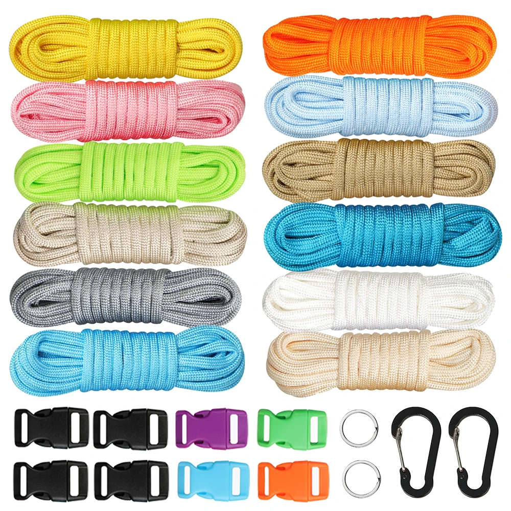 

Паракорд «оборотни», Набор для изготовления браслетов из Паракорда разных цветов, 10 футов в каждом цвете, шнурок для изготовления