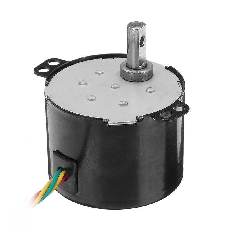 Hot 50Ktyz Ac220V 10W 0.5A 2.5R/ Min Permanent Magnet Synchronous Motor Ac Gear Reduction Motor Cw / Ccw images - 6