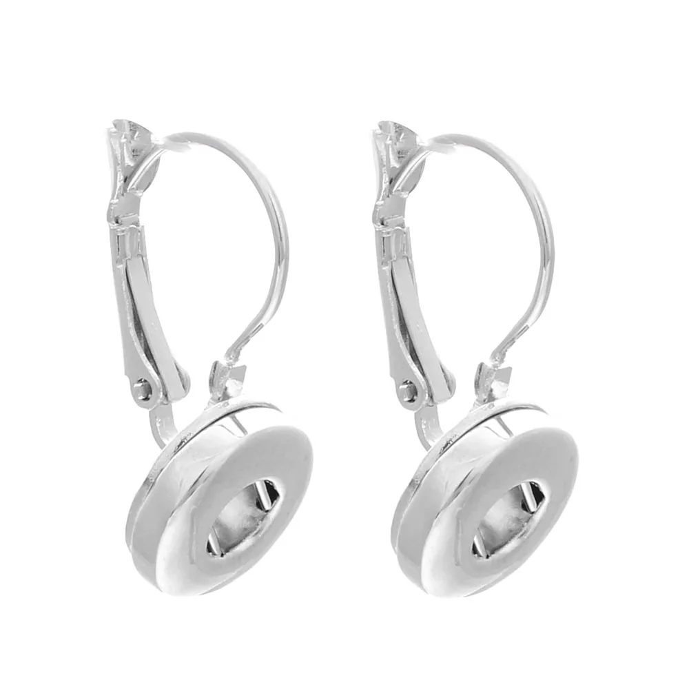 Модные женские медные сережки 12 мм с металлическими кнопками серьги для женщин