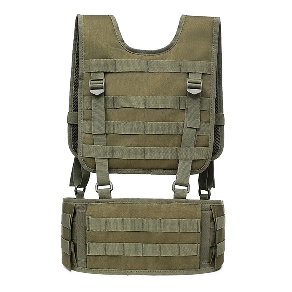 Тактический Жилет MOLLE 1000D нейлоновый жилет ремень боевой армейский боевой пояс Куммер для мужчин с плечевым ремнем боевой пояс