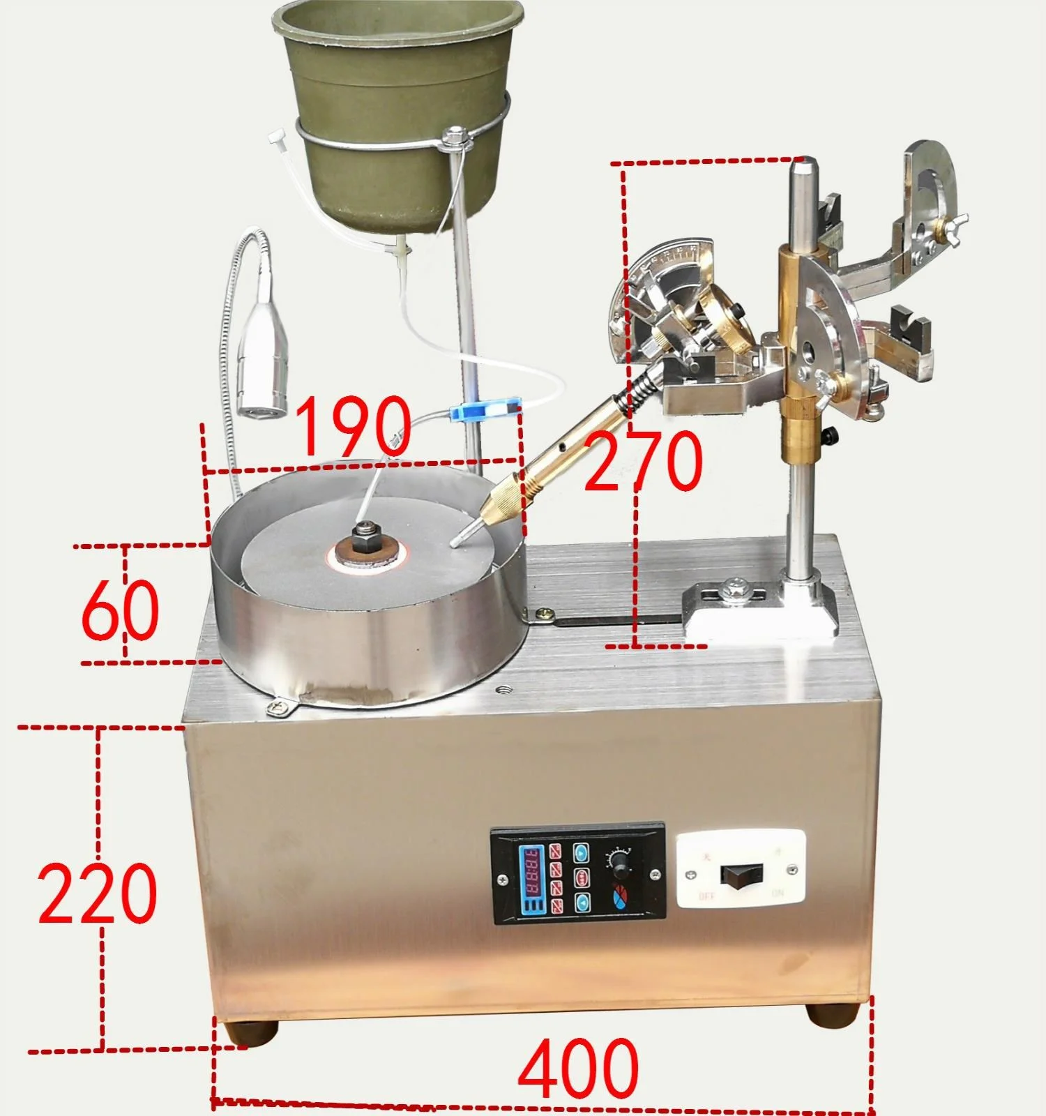 Шлифовальная машина для драгоценных камней бесступенчатая регулировка скорости