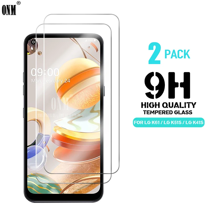 2 шт K51s закаленное стекло для LG K61/K51S/K41S защита экрана 9H K61 K51S K41S защитная