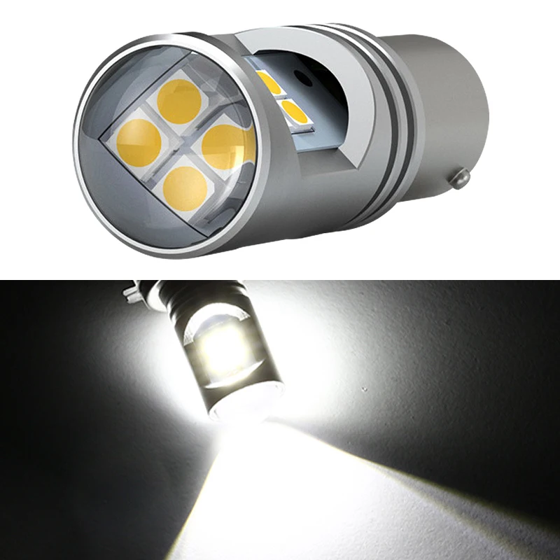 10pcs CanBus S25 1156 BA15S P21W LED 1157 BAY15D BAU15S PY21W lamp T20 7440 W21W W21/5W 7443 led Bulbs For Turn Signal Light - купить по