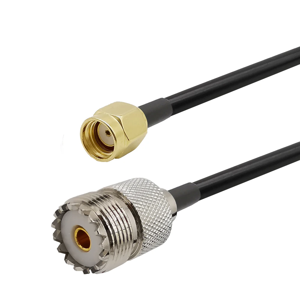 

15 м LMR195 RPSMA штекер на UHF гнездо разъем SO239 портативный радиокабель для Yaesu Icon Alinco Kenwood 'd xun & TYT любительский