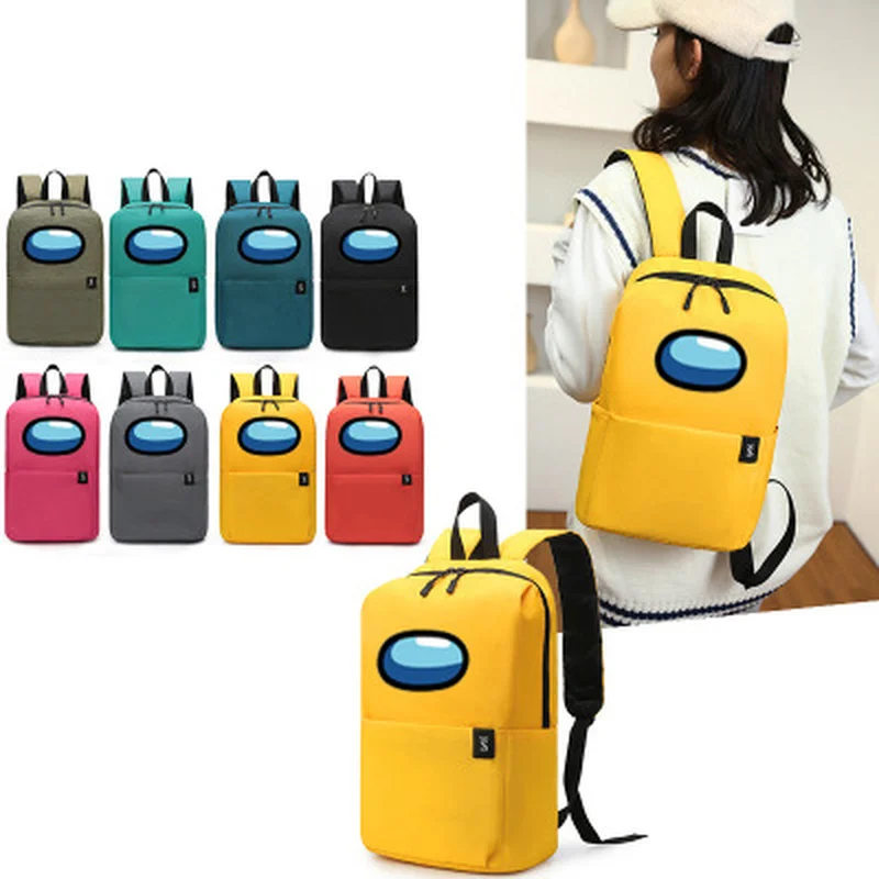 

New Game Among Us School Bags for Children High Quality Polyester Kids Backpack Girls Casual Street Style Mochila Infantil 2021