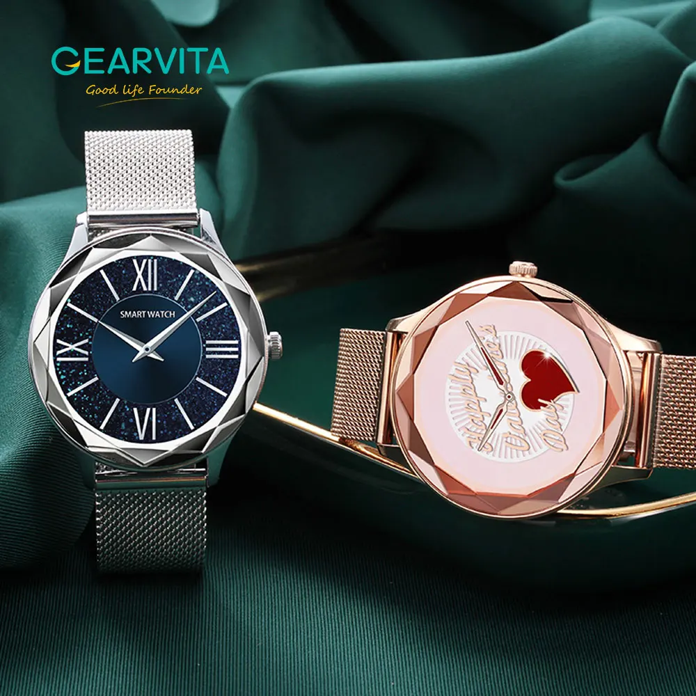 

2021 Gearvita DT86 Smart watch For Women Watches Heart Rate Blood Pressure Monitor Fitness Sport Smartwatch for iOS Android