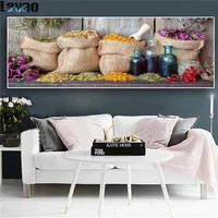 5d diy diamond painting traditional herbal flowers art full round square drill wall art picture home decoration