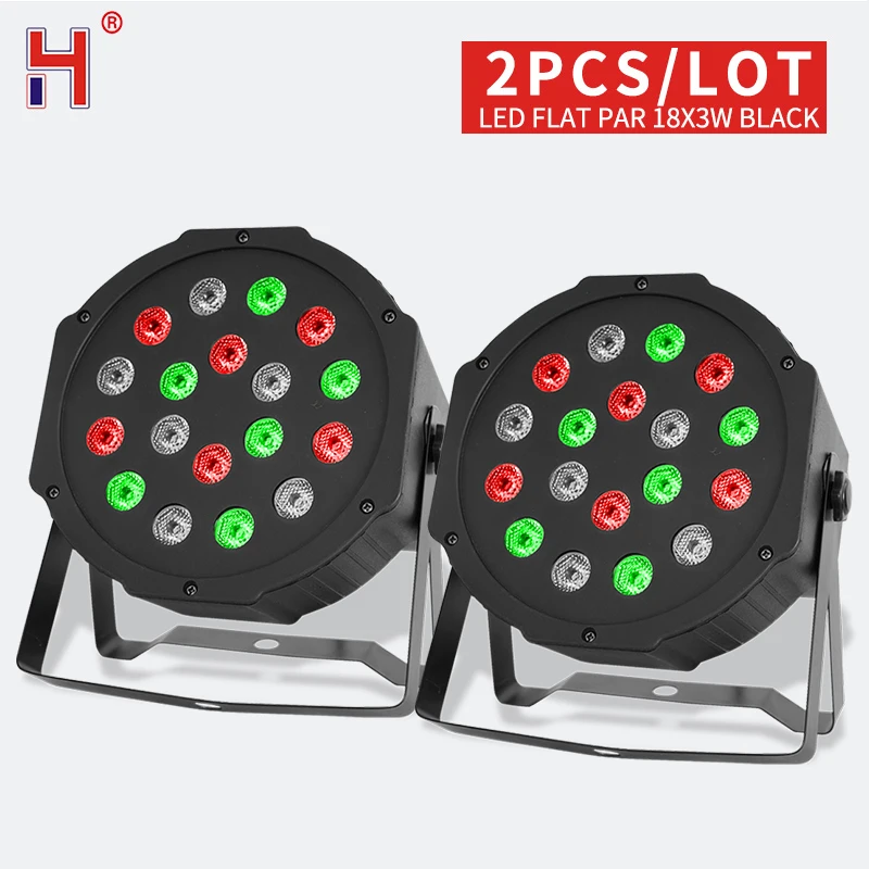 Светодиодный светильник для вечеринки 18x3 Вт Lyre Wash RGB плоский с DMX512 дискотеки