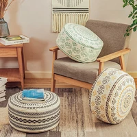 japanese style meditation cushion homestay tatami moroccan pouf cover unstuffed ottoman luxury cotton footstool lazy futon